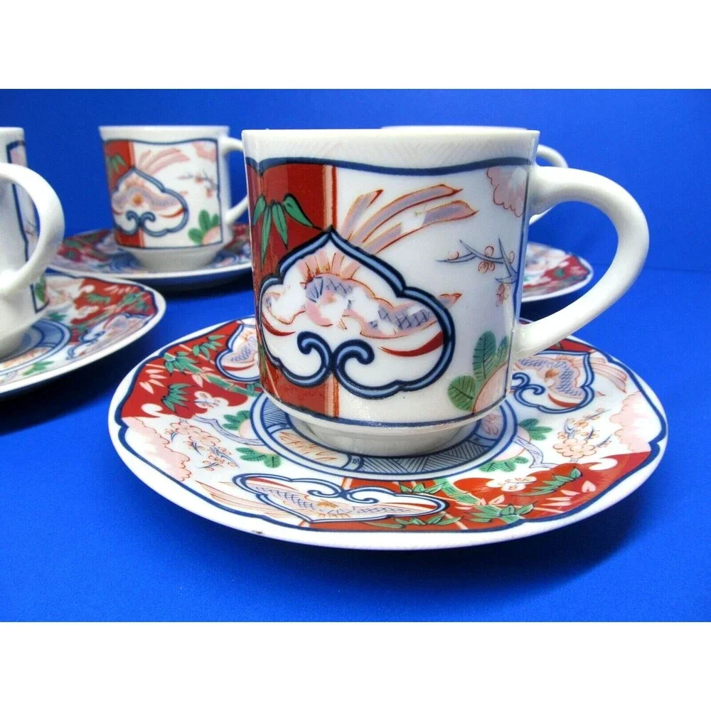 Georges Briard Heirloom Tea Cups And Saucers 4 sets